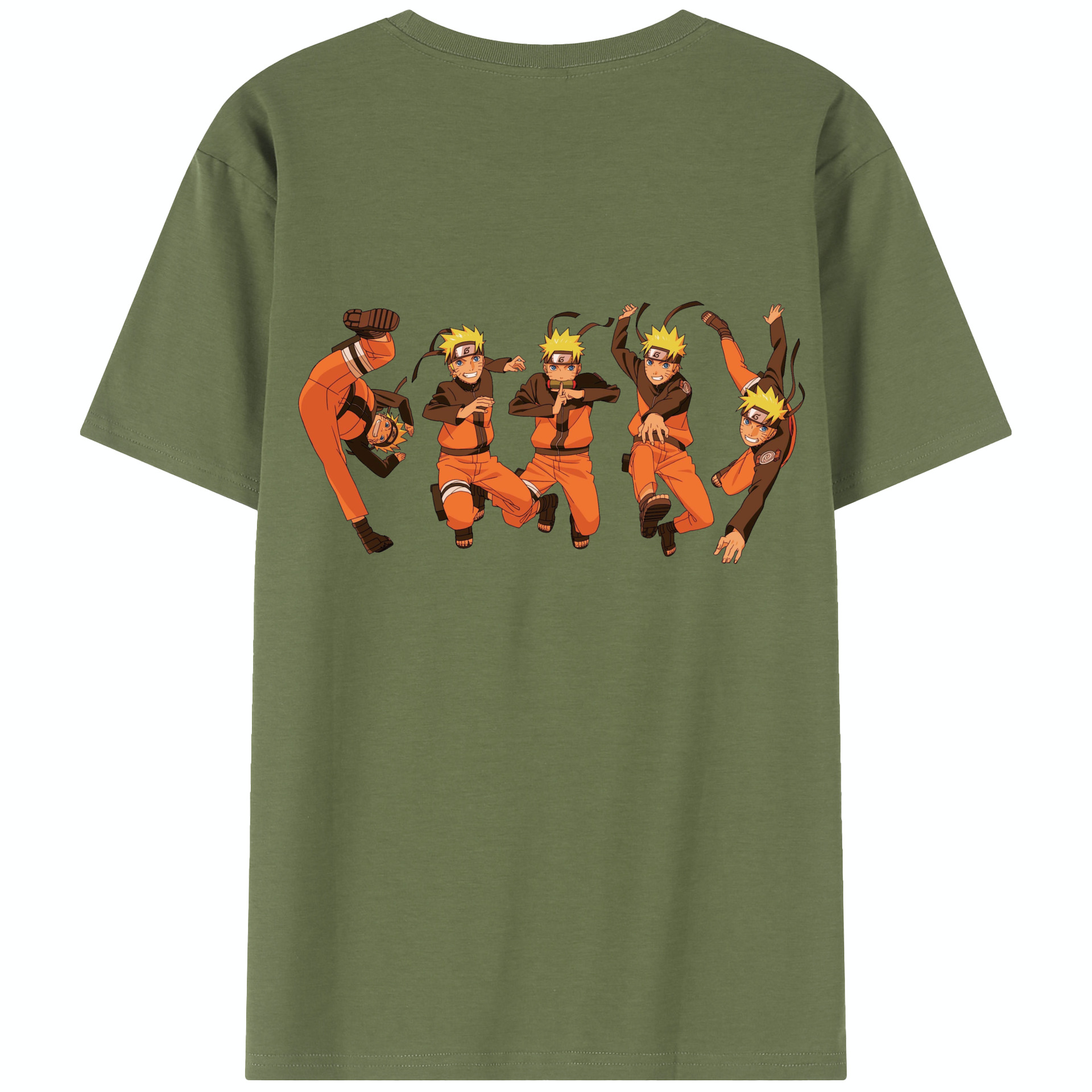 （画像用） NARUTO -ナルト- うずまき ナルト Uzumaki Naruto 綿100％半袖Tシャツ（背面プリント）